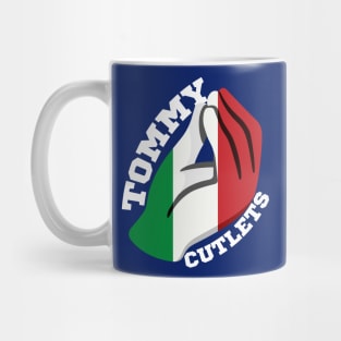 Tommy Cutlets Italian Hand, Italian Flag - 2 Mug